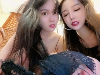 【沐夏大大】羞辱大片姐妹狂扇小贱货女M【双视角】