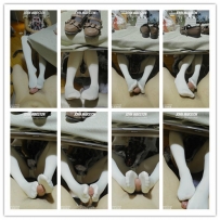 【绝美佳佳女神】最新白袜玩DD桌下吐奶