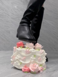 边辱骂边踩踏生日蛋糕 YC-250331-5