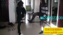 3001 女女！！残忍暴打女奴，各种飞踹膝顶！！【无声】