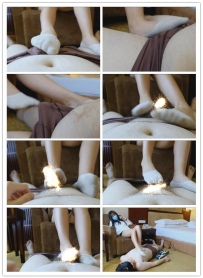 【彩丝全国首发】【天津若菲S】定制 调教狗奴船袜FJ吐奶