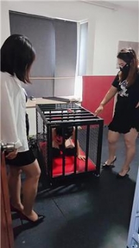 【调教视频】【唯雅】双S-囚禁狗笼强行虐 JS251010-11