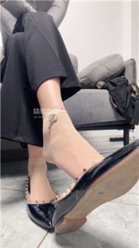 【第一视角】【酒鸽】锁奴短肉丝平底+高跟    250812-15