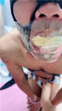 【调教视频】【陌离】捆绑棉袜塞嘴滴蜡 JS250610-22