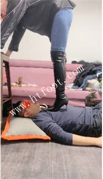 TL44498 冰诺】细高跟靴踩踏43分钟