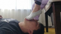 15258【可可原创】运动装运动鞋调教私奴 白棉袜踩脸 口水耳光暴打