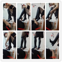 【精神小妹月月】长靴隔板插马眼吐奶9分