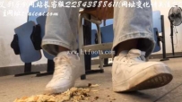 22735（定制 ）食物踩踏 面包 白鞋帆布鞋 口水