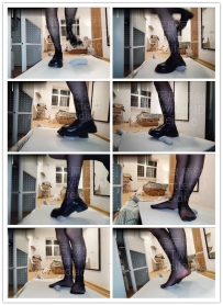 【精神小妹糖糖】小皮鞋隔板暴力踩DD狂吐47分