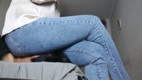 牛仔裤强制坐脸 特写镜头 YC-251225-3