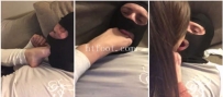 AC2024 女神重口原味白袜玉足挑逗脚奴 闻舔臭脚深喉 美脚插嘴 恋足调教