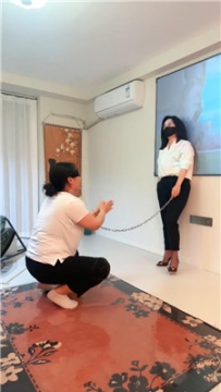 【调教视频】【辣姐】母畜拴狗链-调教进阶篇 JS250514-14