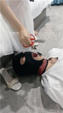 【调教视频】【妮妮大大】吞咽丝袜-贝壳头白袜踩-反绑踢踹 JS250523-30