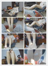 【绝美清寒女神】边工作边玩DD吐奶