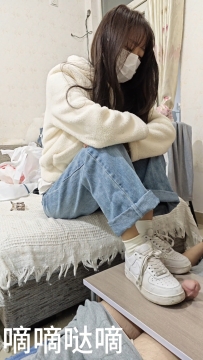 纯白空军鞋臭棉袜隔板 鞋交吐奶