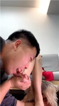 【调教视频】【牙乖乖】沉浸式-玉足恋足狂舔 JS260112-16