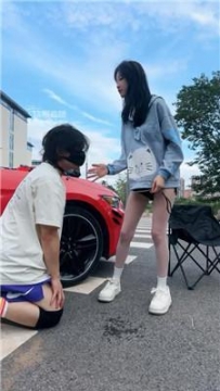 【调教视频】【千千】户外调教遛狗 bf54035