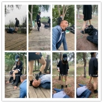 乔安S公园遛狗偶遇素人强逼升水