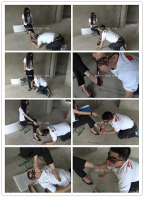 【苒溪S】变态员工偷懒被女老板强迫舔脏鞋底闻臭脚羞