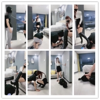 【广州铃依】网红模特狠虐偷鞋狗