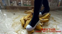 15101 长筒帆布加高跟踩香蕉和西瓜