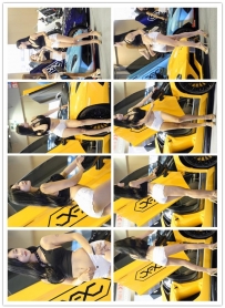 【艾彩原创】绝美车模细凉高跟美腿秀