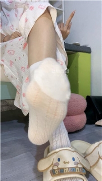 【第一视角】【苒苒】白棉袜裸足凉拖寸止    251011-22